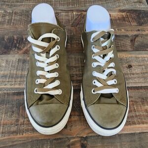 Converse CT All Star Double Tongue Ox Mens 11 Green Camo Shoes